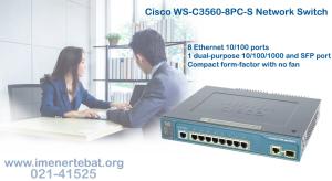 سوئیچ شبکه سیسکو WS-C3560-8PC-S