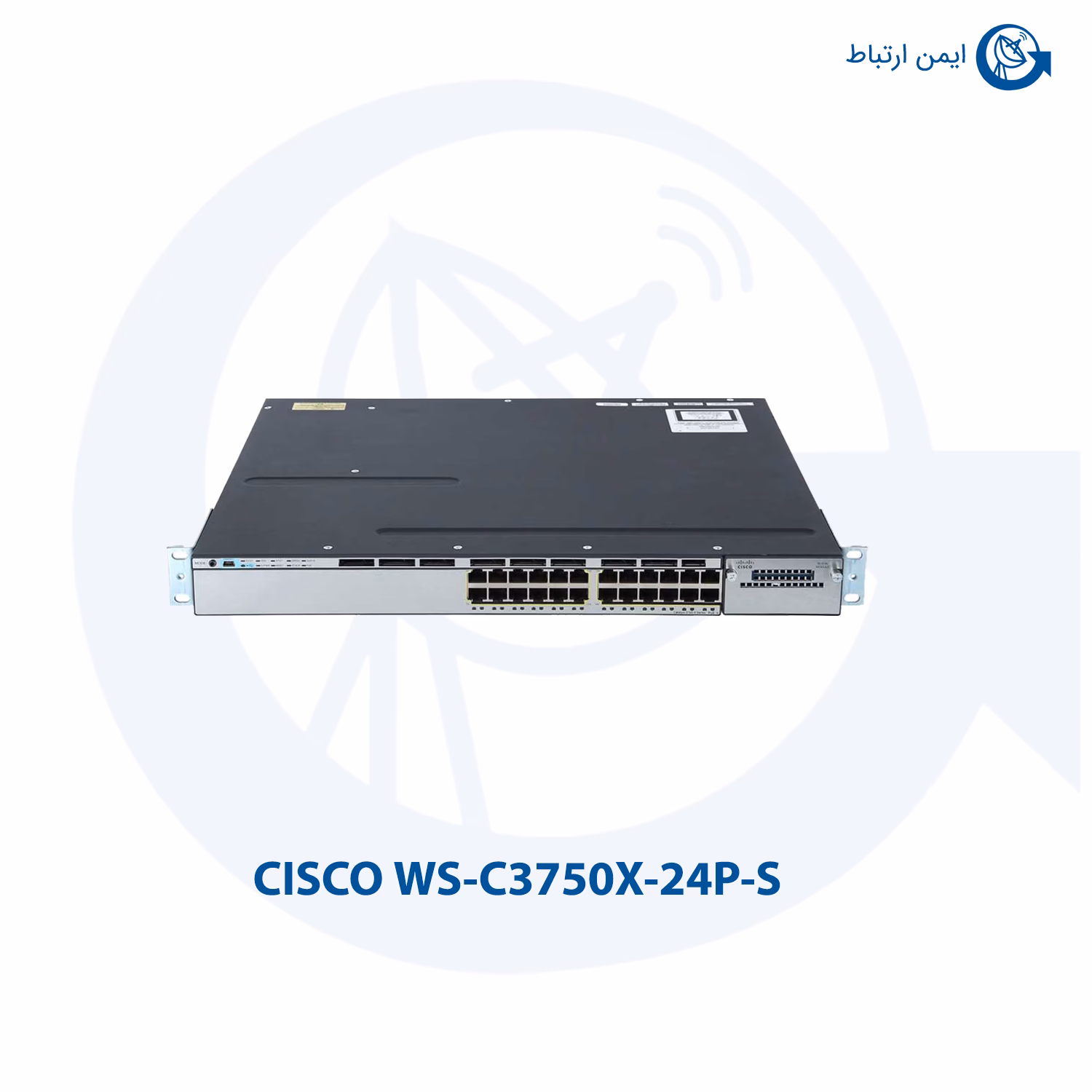 سوئیچ شبکه سیسکو مدل WS-C3750X-24P-S