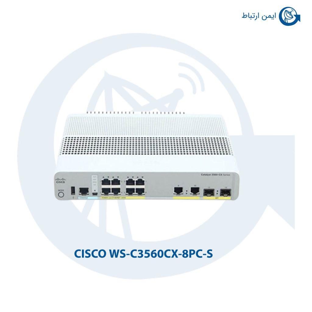 سوئیچ شبکه سیسکو WS-C3560CX-8PC-S