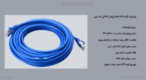 پچ کورد لگراند Cat6 SFTP روکش PVC آبی 10 متری