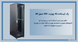 رک ایستاده 42 یونیت HPI عمق 80