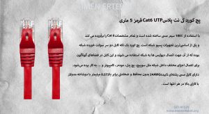 در تصویر پچ کورد کی نت پلاس Cat6 UTP تمام مس را مشاهده مینمایید