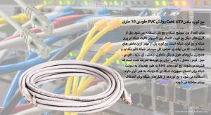 در تصویر پچ کورد بلدن Cat6 UTP روکش PVC را مشاهده مینمایید