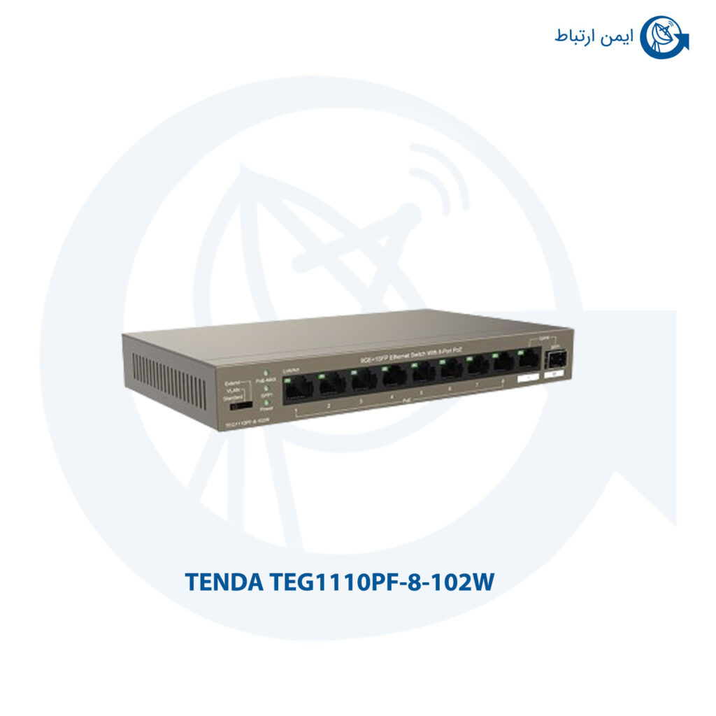 سوئیچ شبکه تندا مدل TEG1110PF-8-102W