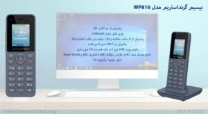 در این تصویر بیسیم گرنداستریم مدل WP816 که دارای WIFI 6 است را مشاهده می کنید