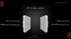 در تصویر رادیو وایرلس میکروتیک QRT 5 ac را مشاهده مینمایید