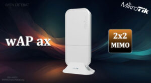 در تصویر رادیو وایرلس میکروتیک wAP ax با قابلیت وای‌فای ۶ (Wi-Fi 6) را مشاهده مینمایید