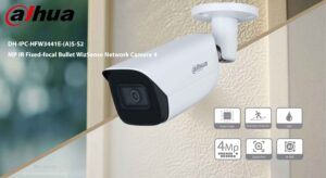 در این تصویر شاهد دوربین مداربسته داهوا مدل DH-IPC-HFW3441EP-S-S2 هستید که دارای سنسور تصویر CMOS 4 مگاپیکسلی می باشد