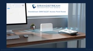 در این تصویر روتر اکسس پوینت گرنداستریم GWN7062ET را در رنگ سفید مشاهده می کنید