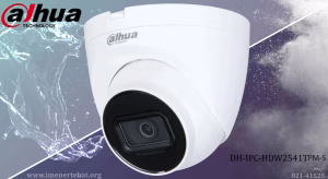دوربین مداربسته داهوا مدل DH-IPC-HDW2541TMP-S 1 در این تصویر دوربین مداربسته داهوا مدل DH-IPC-HDW2541TMP-S را در رنگ سفید مشاهده می کنید