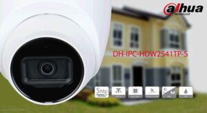 در این تصویر شاهد DH-IPC-HDW2541TP-S هستید که دارای حسگر تصویر CMOS با دقت 5 مگاپیکسل می باشد