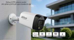 در این عکس شاهد شاهد دوربین مداربسته داهوا مدل IPC-HFW1239TL2P-LED-0360B-S5-QH در رنگ سفید می باشید