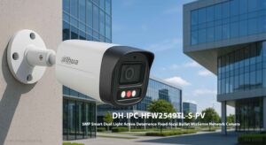 در این تصویر شاهد دوربین مداربسته داهوا مدل IPC-HFW2549TLP-S-PV-0280B می باشید که دارای کیفیت تصویر 5 مگاپیکسلی است