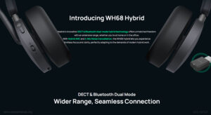 هدست یالینک مدل Hybrid WH68 2 در این تصویر شاهد هدست یالینک مدل Hybrid WH68 می باشید که قابلیت بلوتوث هم در پایه و هم در خود هدست را دارد