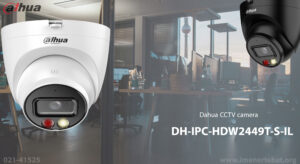 در این تصویر دوربین مداربسته داهوا مدل DH-IPC-HDW2449T-S-IL با وضوح 4mp را مشاهده می کنید