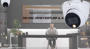در این تصویر دوربین مداربسته داهوا مدل DH-HAC-HDW1500TLMP-IL-A دام 5 مگاپیکسلی را مشاهده می کنید