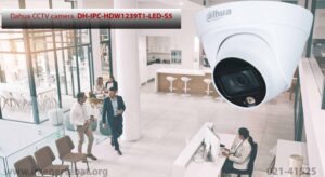 در این تصویر دوربین مداربسته داهوا مدل DH-IPC-HDW1239T1-LED-S5 با کیفیت 2mp را مشاهده می کنید
