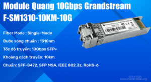 در تصویر ماژول فیبر نوری گرنداستریم F-SM1310-10KM-10G با سرعت 10 Gb را مشاهده مینمایید