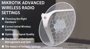 در این تصویر موارد مهم در افزایش برد وایرلس با تنظیمات پیشرفته رادیو میکروتیک را مشاهده می کنید