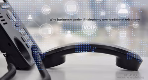 در تصویر تفاوت تلفن تحت شبکه را به تلفن سنتی را مشاهده مینمایید