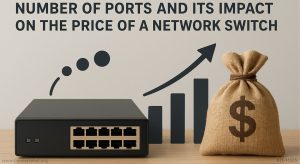 در این تصویر تاثیر تعداد پورت‌ ها بر قیمت سوئیچ شبکه را مشاهده می کنید 