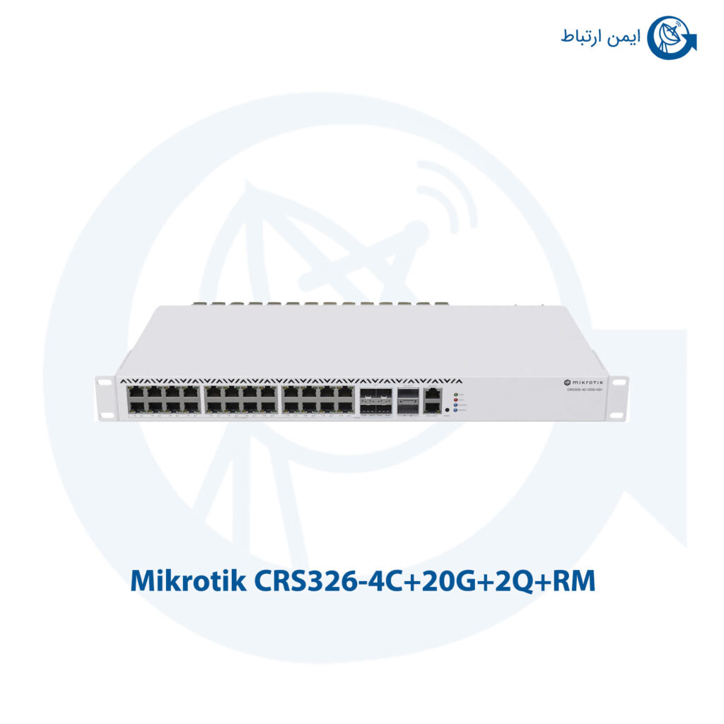 سوئیچ میکروتیک مدل CRS326-4C+20G+2Q+RM