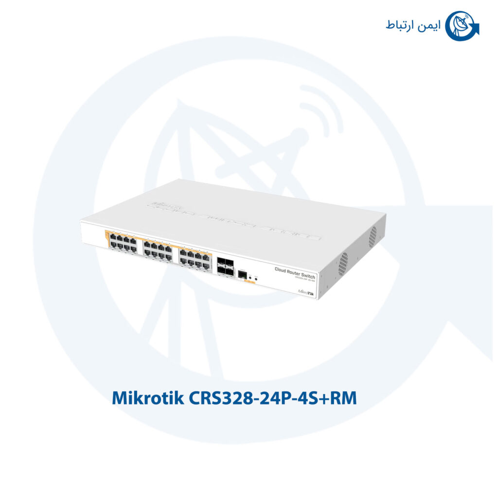 سوئیچ میکروتیک CRS328-24P-4S+RM