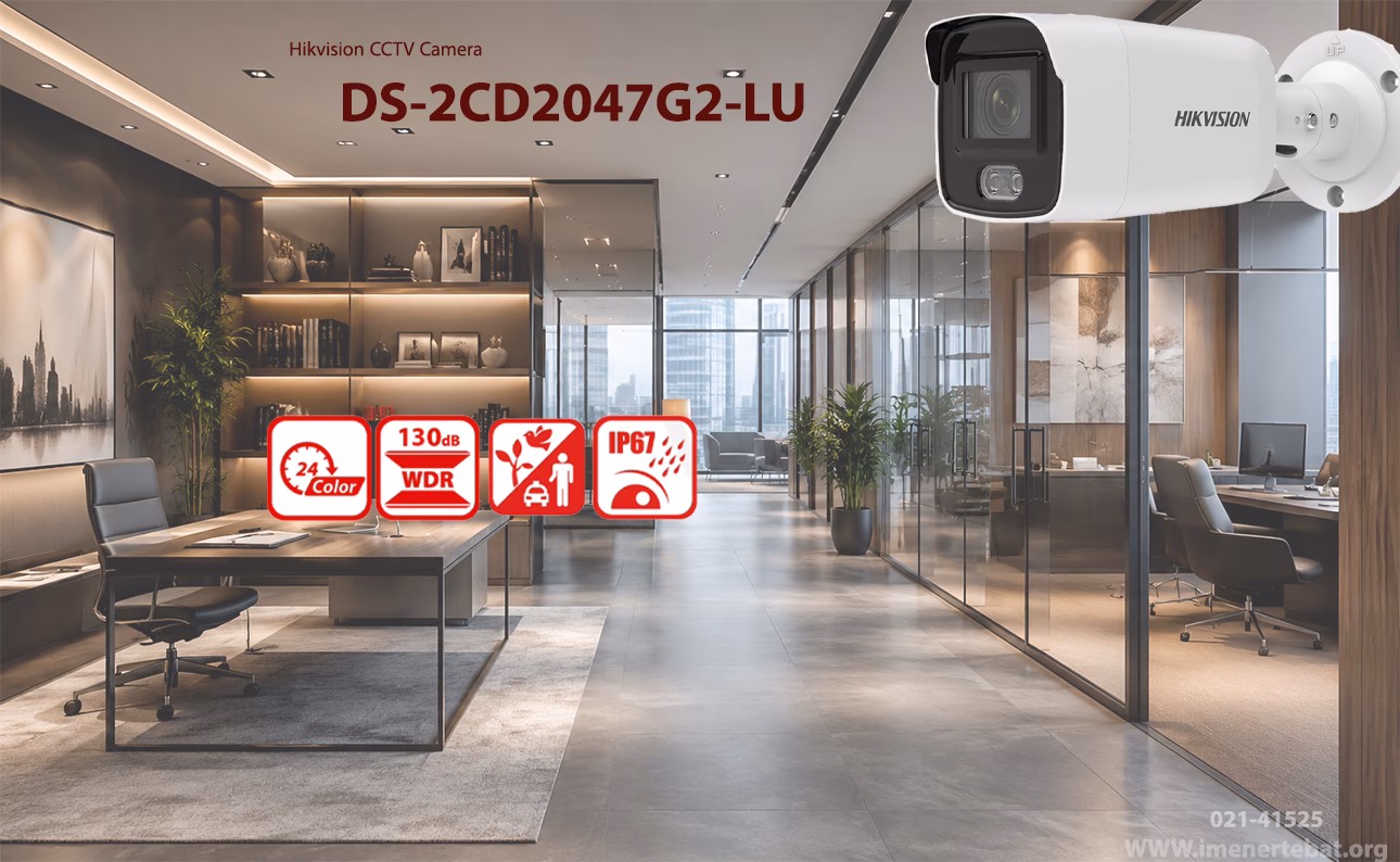 دوربین مداربسته هایک ویژن مدل DS-2CD2047G2-LU 1 در این تصویر دوربین مداربسته هایک ویژن مدل DS-2CD2047G2-LU با کیفیت 4MP و قابلیت ColorVu را مشاهده می کنید