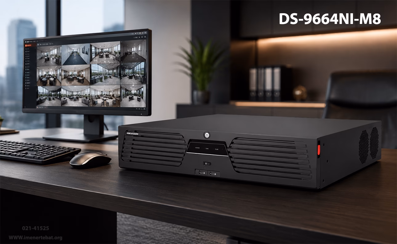 ان وی آر هایک ویژن مدل DS-9664NI-M8 1 در این تصویر ان وی آر هایک ویژن مدل DS-9664NI-M8 را در رنگ مشکی مشاهده می کنید