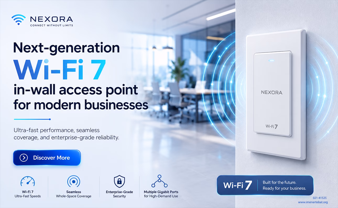 نسل جدید اکسس پوینت دیواری Wi-Fi 7 برای کسب و کار های مدرن 2 اکسس پوینت دیواری Wi-Fi 7 نسل جدید برای کسبوکارهای مدرن با اتصال بیسیم پرسرعت