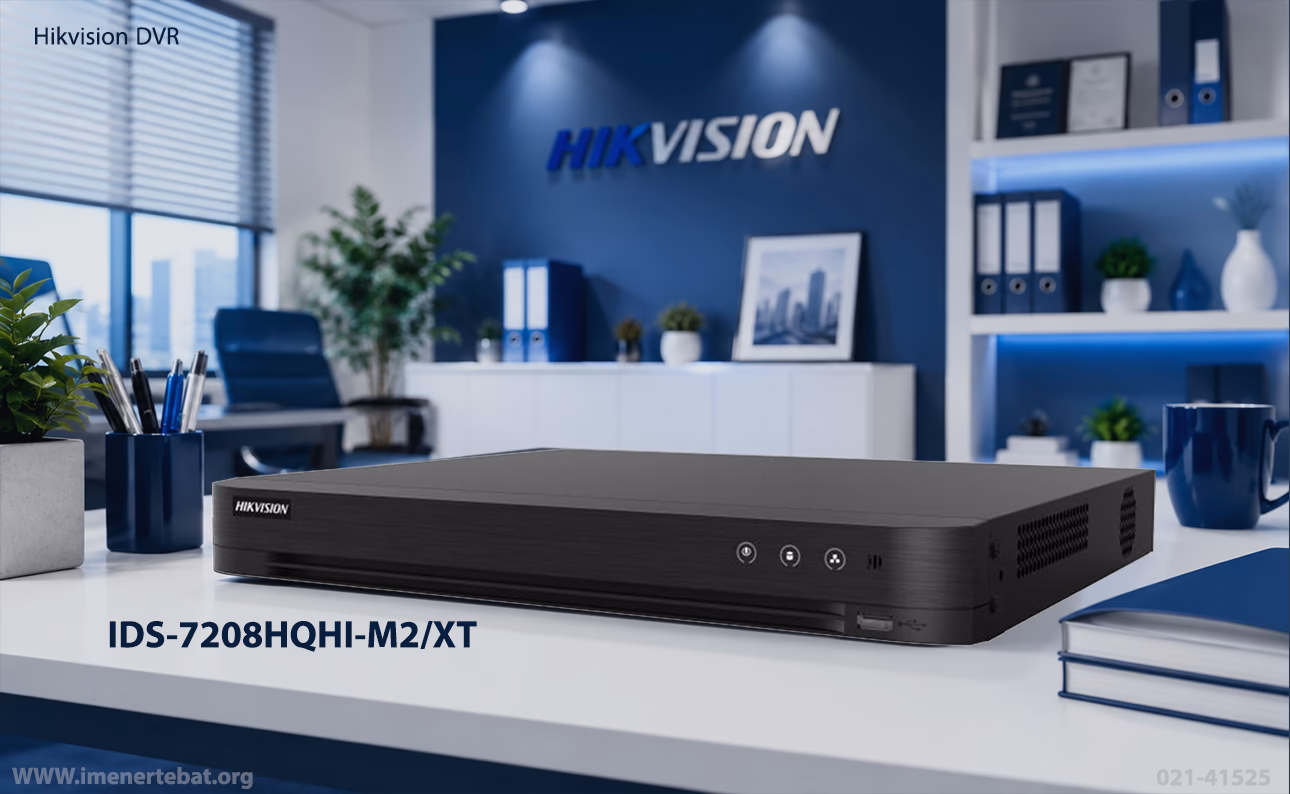 دی وی آر هایک ویژن مدل IDS-7208HQHI-M2/XT 1 در این تصویر دی وی آر هایک ویژن مدل IDS-7208HQHI-M2/XT که از 2 هارد دیسک پشتیبانی می کند را مشاهده می کنید