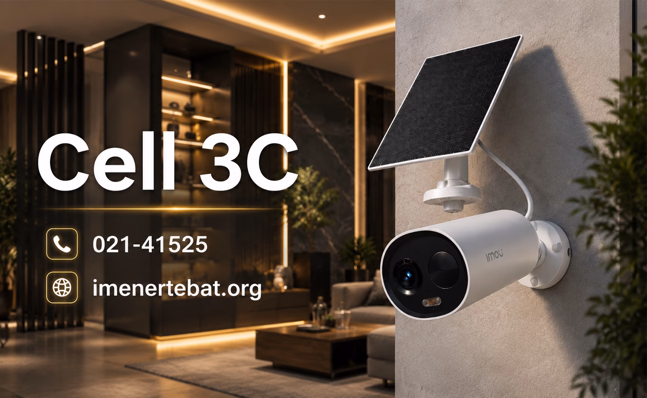 دوربین آیمو مدل Cell 3C 1 دوربین مداربسته خورشیدی هوشمند Cell 3C در محیط مدرن با طراحی حرفهای امنیتی