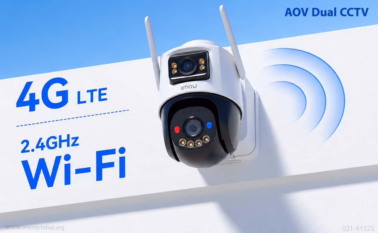 دوربین مداربسته آیمو مدل AOV Dual 4 دوربین مداربسته آیمو مدل AOV Dual با پشتیبانی از wifi و سیم کارت 4g