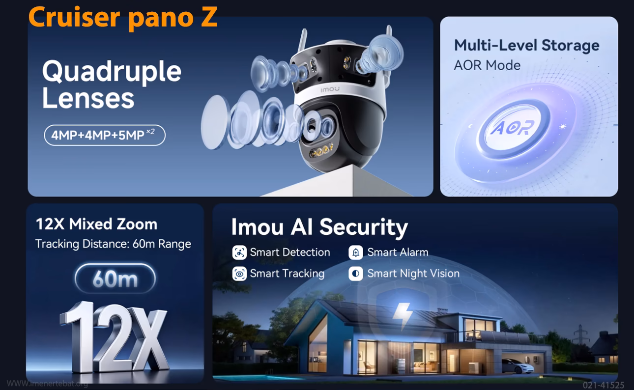 دوربین آیمو مدل Cruiser pano Z 1 دوربین آیمو مدل Cruiser pano Z با قابلیت پشتیبانی از Wi-Fi 6
