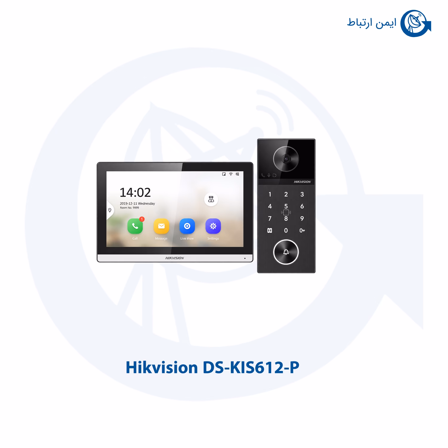 کیت آیفون تصویری تحت شبکه هایک ویژن مدل DS-KIS612-P