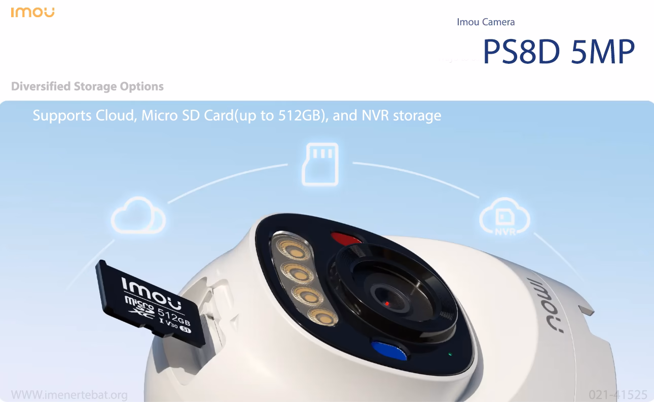 دوربین آیمو مدل PS8D 5MP 1 دوربین آیمو مدل PS8D 5MP با قابلیت ذخیره سازی متنوع